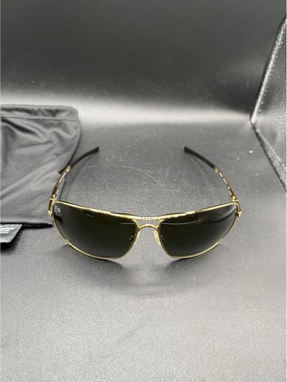Oakley Plantiff Squared Polished Gold/Dark Grey Lenses OO4063-02